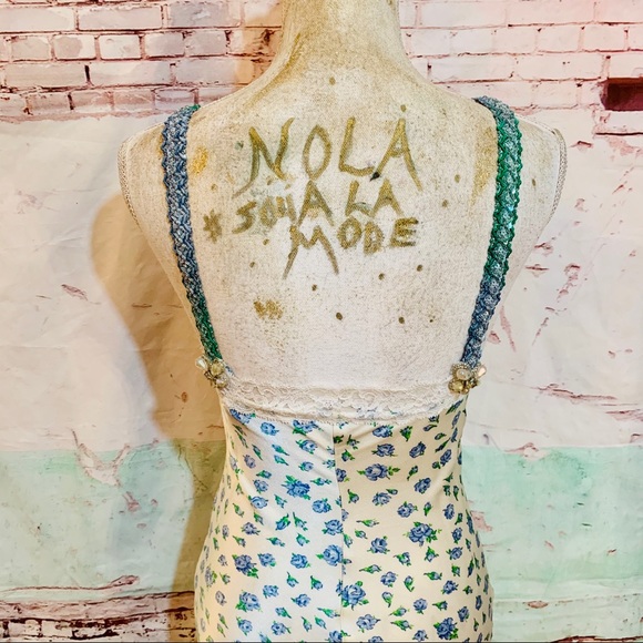 VINTAGE BETSEY JOHNSON UPCYCLED SLIP DRESS - Picture 5 of 7